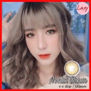 [ Ảnh Thật ] Lens Nobluk Brown 0-6 Độ 14,2mm Lens Hàn Quốc - LUXY LENS